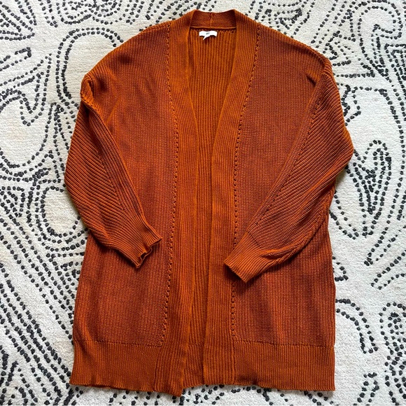 bp Sweaters - BP Cotton Open Front Long Cardigan Sweater